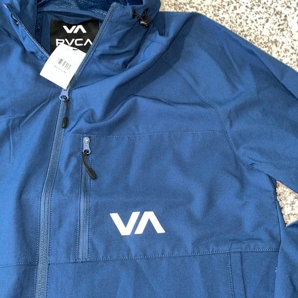 RVCA navy rain jacket - Picture 3 of 8